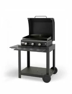 COMBO PLANCHA AMALIA 360 + CHARIOT +COUVERCLE NOIR