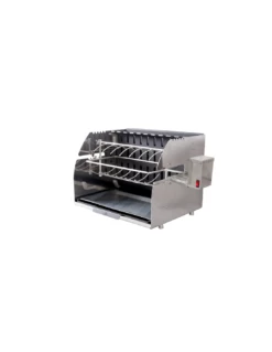 BARBECUE INOX CONVERTIBLE AVEC TOURNE BROCHE ET MOTEUR