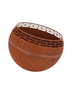 BRASERO BOULE ACIER ROUILLE