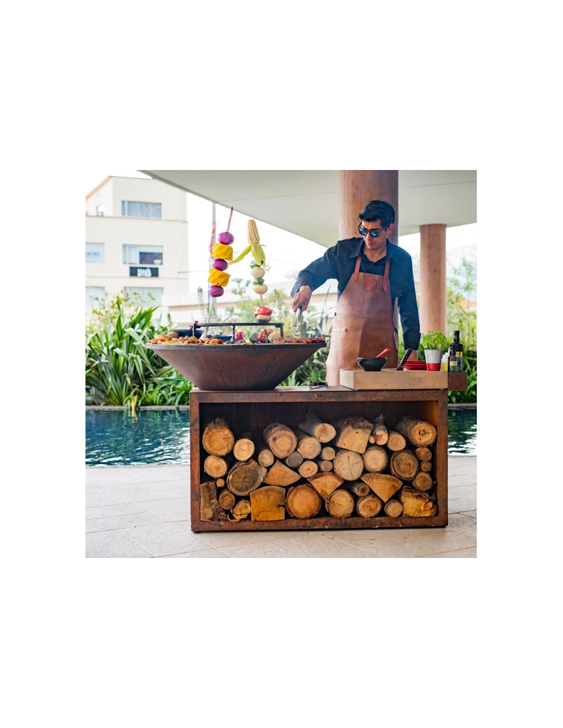 BRASERO OFYR ISLAND 100 CORTEN TECK – Image 6