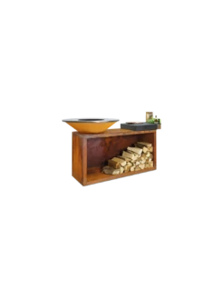 BRASERO OFYR ISLAND 85 CORTEN CERAMIQUE