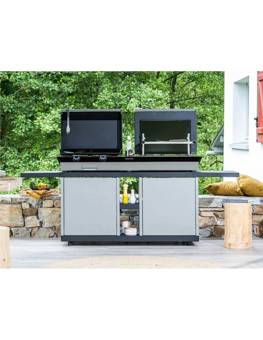 COMBI PLANCHA 60 GRIL 60 ACIER â Image 2