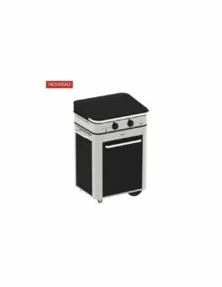 COMBO PLANCHA + CHARIOT ENOSIGN 65 INOX CAPOT NOIR