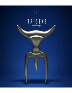 FOURCHETTE A DECOUPER TRIDENS BRUTE + SOCLE BOIS