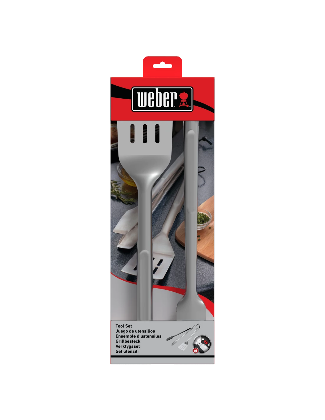 KIT 2 ACCESSOIRES INOX WEBER