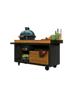 OFYR KAMADO TABLE BLACK TECK BIG GREEN EGG