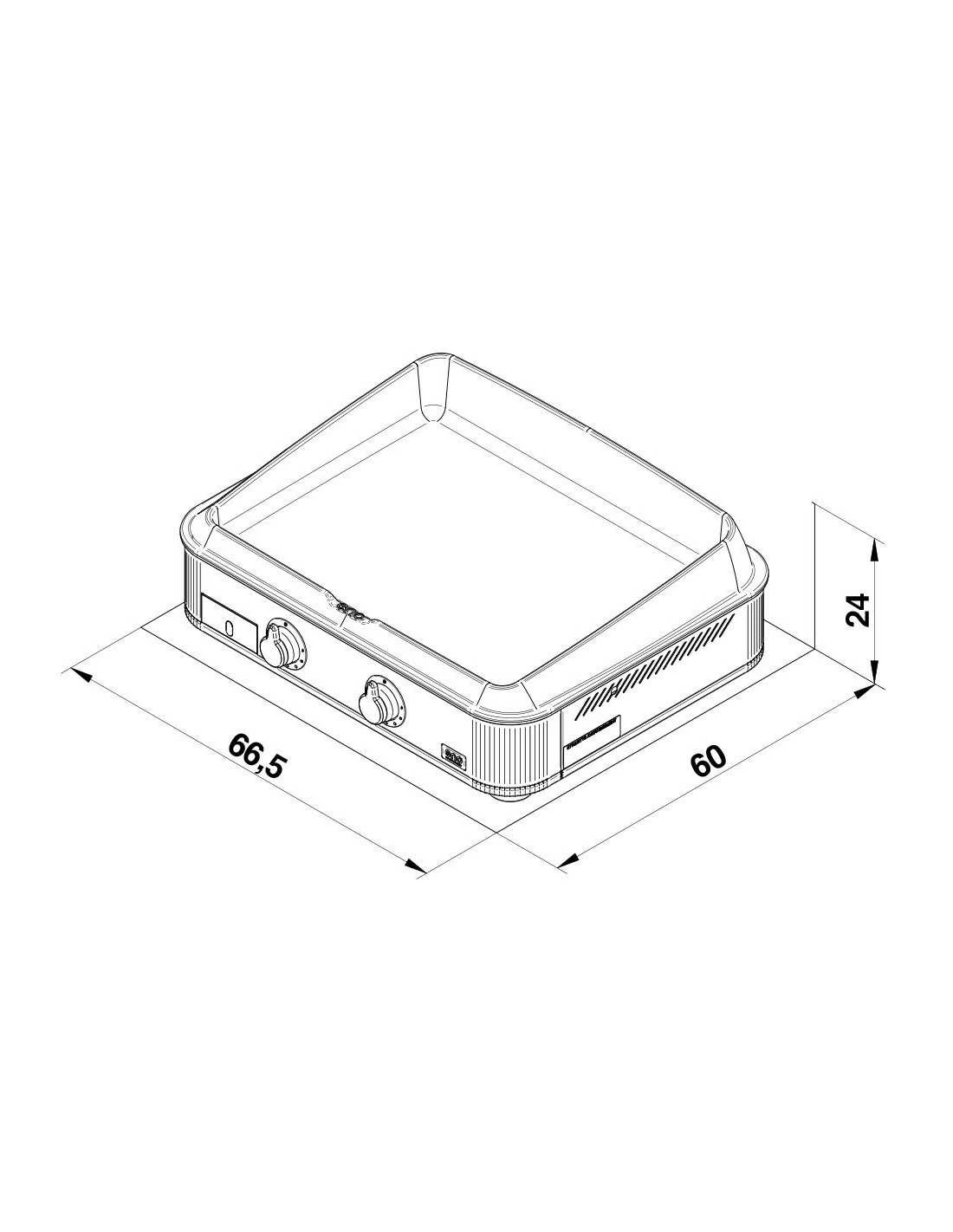 PLANCHA GAZ ENOSIGN 65 BLEU NAVY -ENO – Image 5