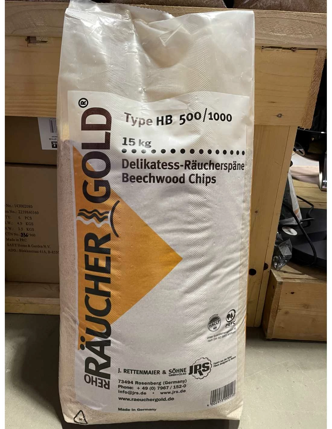 SAC SCIURE D' HĂŠTRE POUR FUMAGE - 15KG