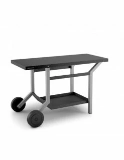 TABLE ROULANTE ACIER NOIR ET GRIS CLAIR FORGE ADOUR