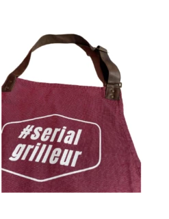 TABLIER SERIAL GRILLEUR ROUGE